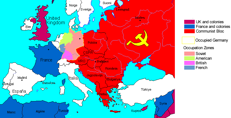 Map Of Europe Ww2