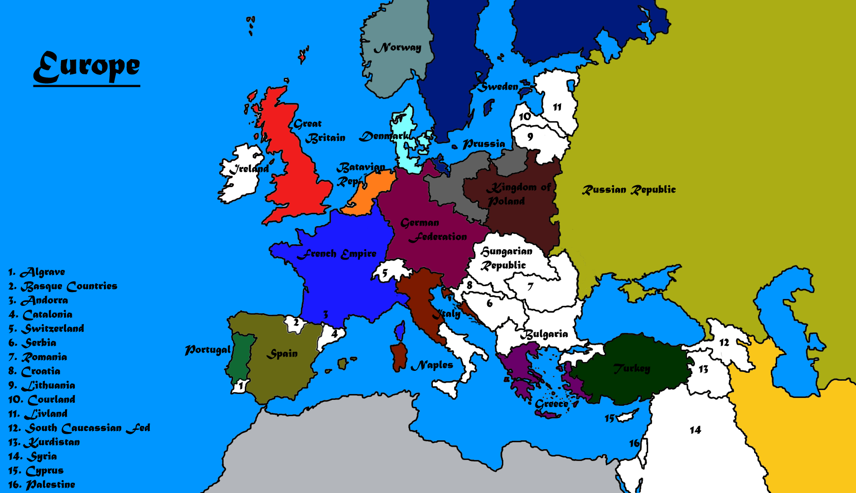 Challenge Most Likely Map After Napoleonic Victory Alternate History