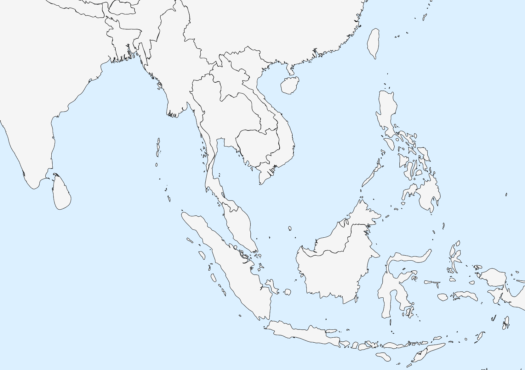 Blank Maps Of Southeast Asia 38