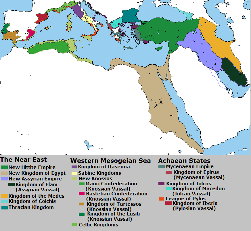 mycenaean empire map