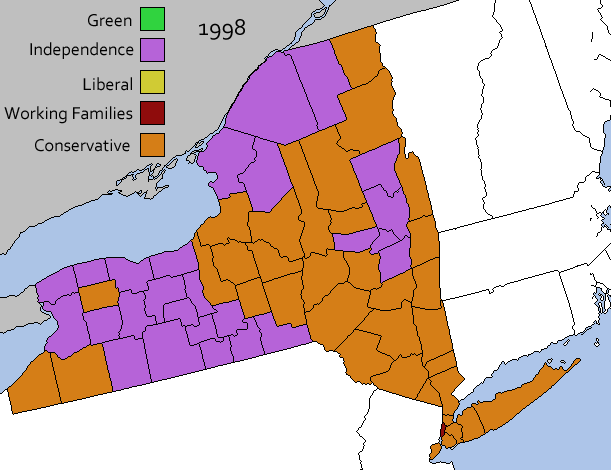 1998 New York Third Party Governor Map.png