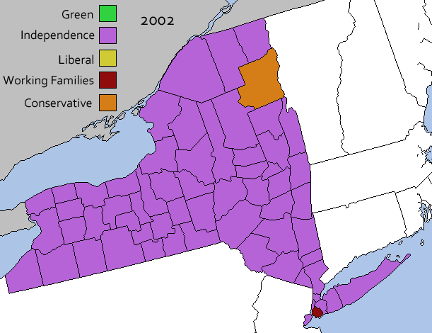 2002 New York Third Party Governor Map.png