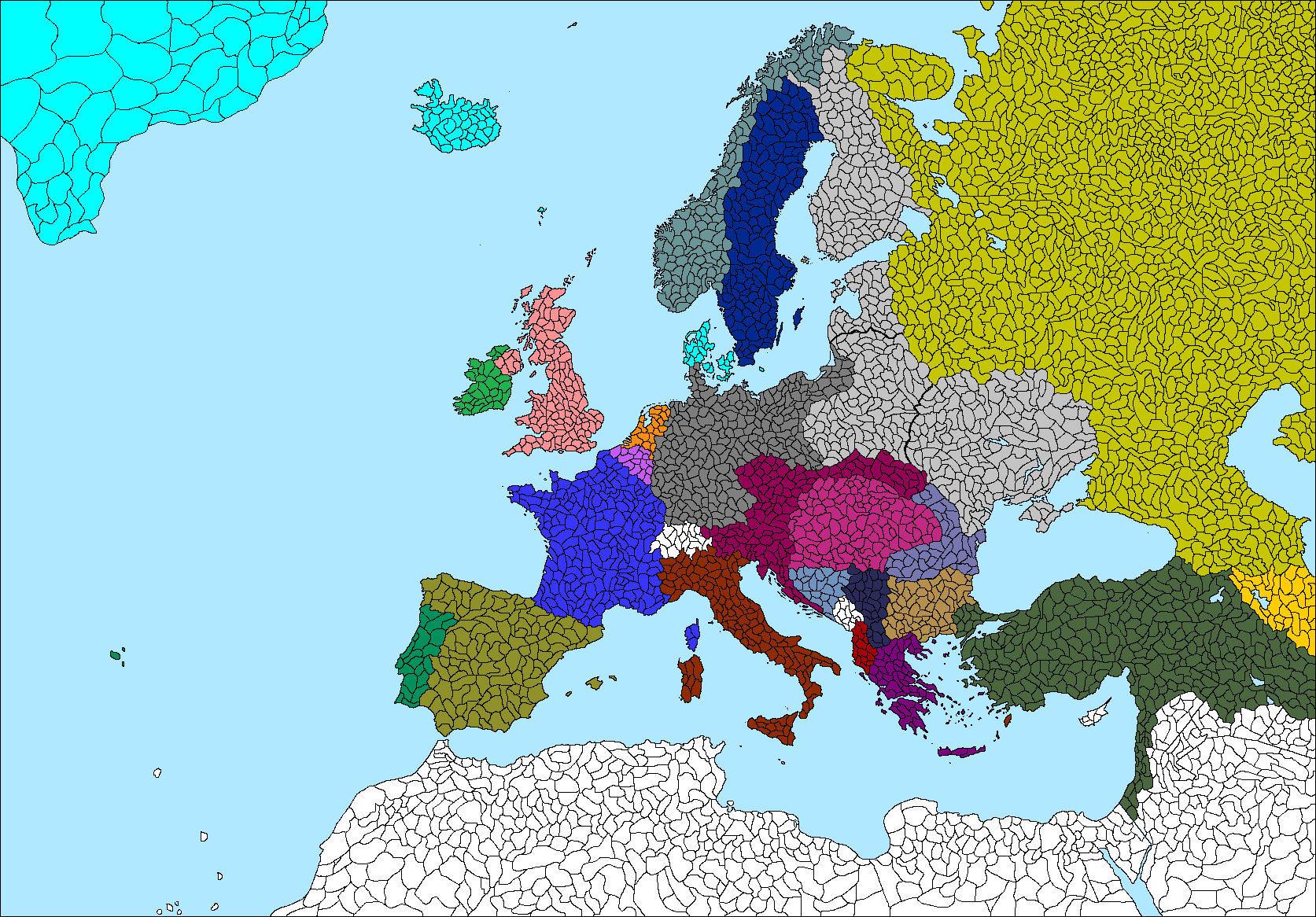 Alternate Butterfly Century Europe Map 1925.png