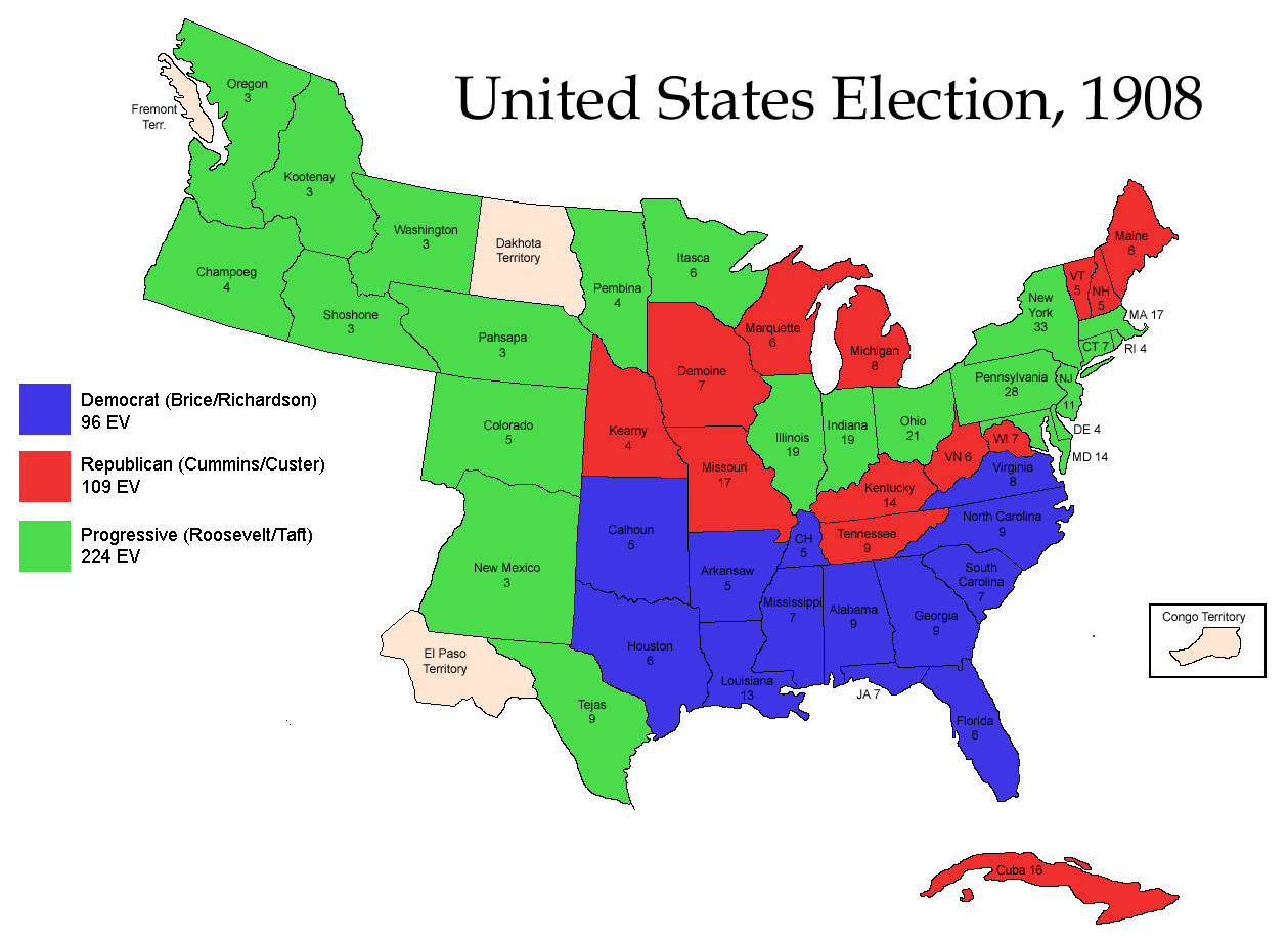 Alternate Presidents 1908 election.png