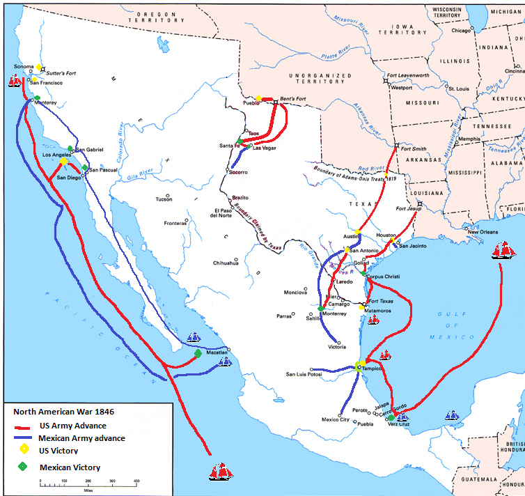 American Mexican War 1846 phase 1 Map.png