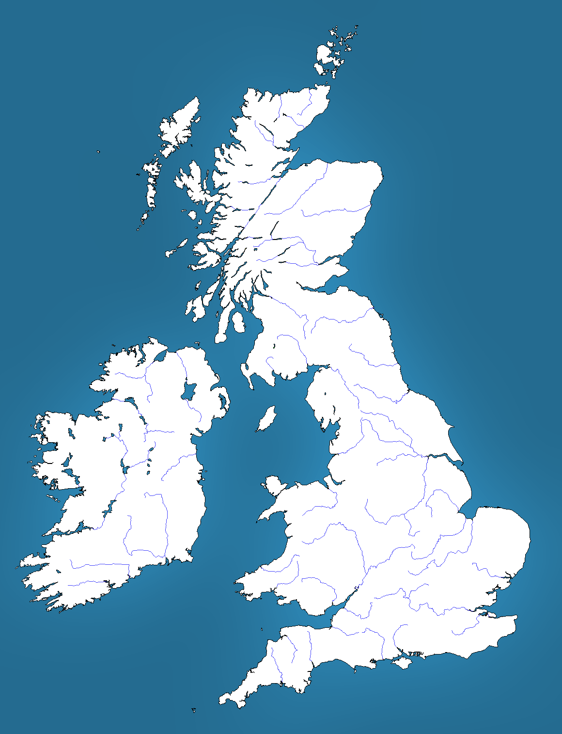 Великобритания на контурной карте. Контурная карта Великобритании. Британские острова с границами. Контур острова Великобритания. Британские острова белая.