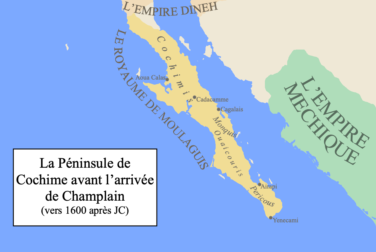 Cochima Peninsula 1600 Map.png