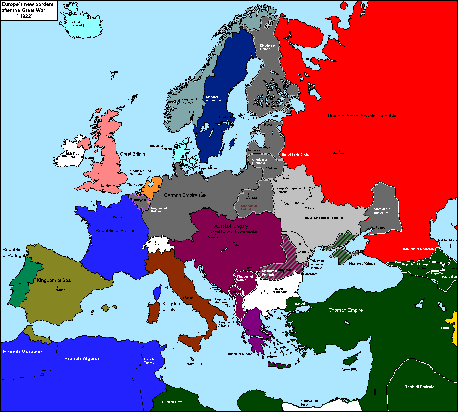 Победа германии в первой мировой войне карта