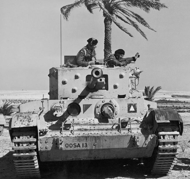 cromwellearly50suntil55 - A Cromwell tank of BMAL in Libya after WWII. This tank did not enter...jpg