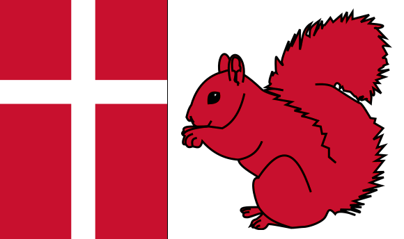 Denmark squirrel legend national flag.png