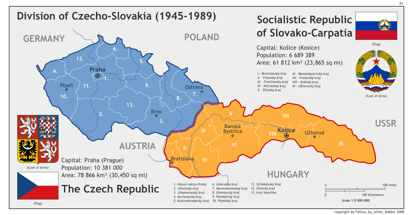 В каком году распалось государство чехословакия. Чехословакия 1918 год. Чехословакия 1918 карта. Чехословакия после второй мировой войны карта. Разделение Чехословакии на Чехию и Словакию.