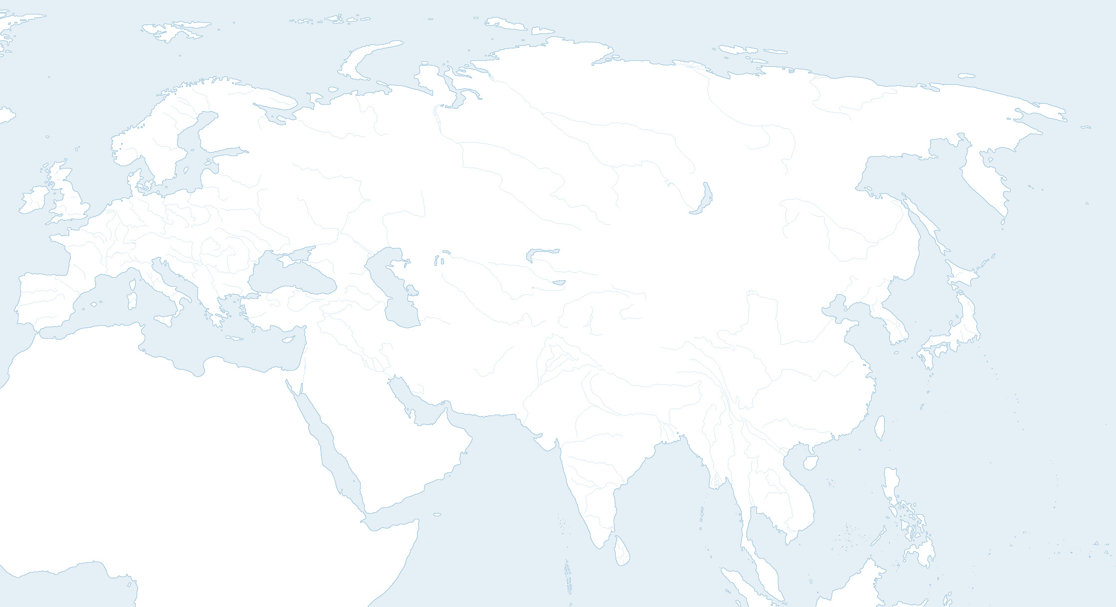 Printable Map Of Eurasia - Printable World Holiday