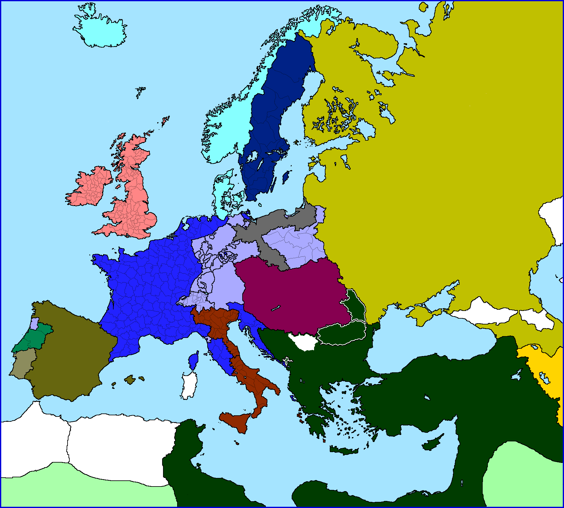 Europe 1812 Napoleon plan for Portugal - Portugal was supposed to be restored in its rump for in.png