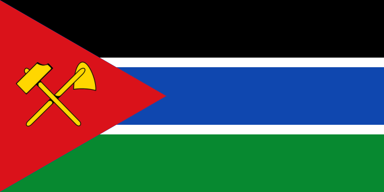 Flag of Social Republic of South Sudan (2019-Present) and African Peoples Liberation Army-Sout...png
