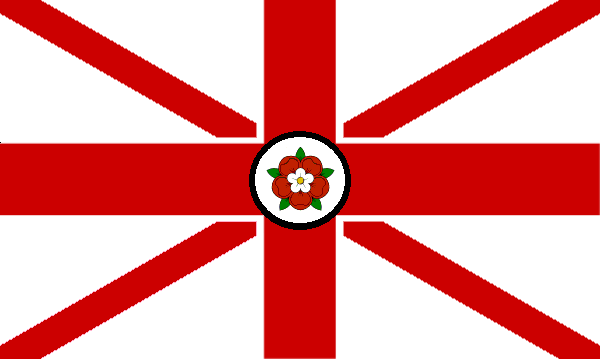 flag of United Kingdom of England, Wales and Northern Ireland with rose.png