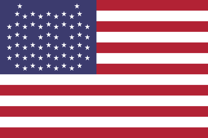 Flag - USNA 1959 (62 stars).png