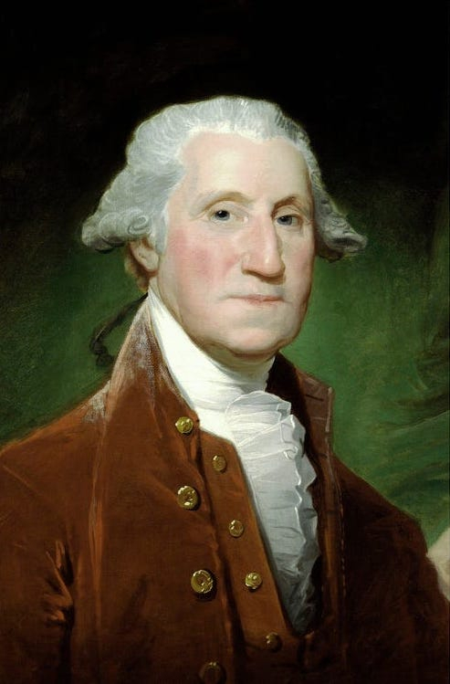 Portrait of George Washington by Gilbert Stuart: 1795