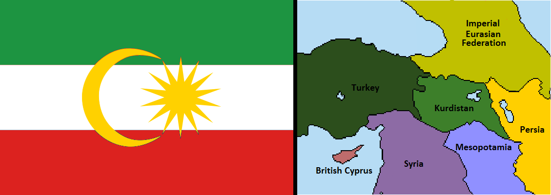 Kurdistan Flag and Map.png