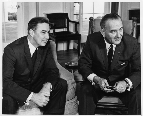 LBJ and McCarthy, approx 1964.jpg
