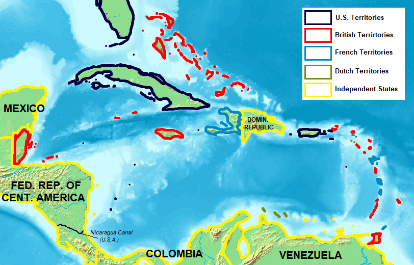Map Of Carribean Png.766141