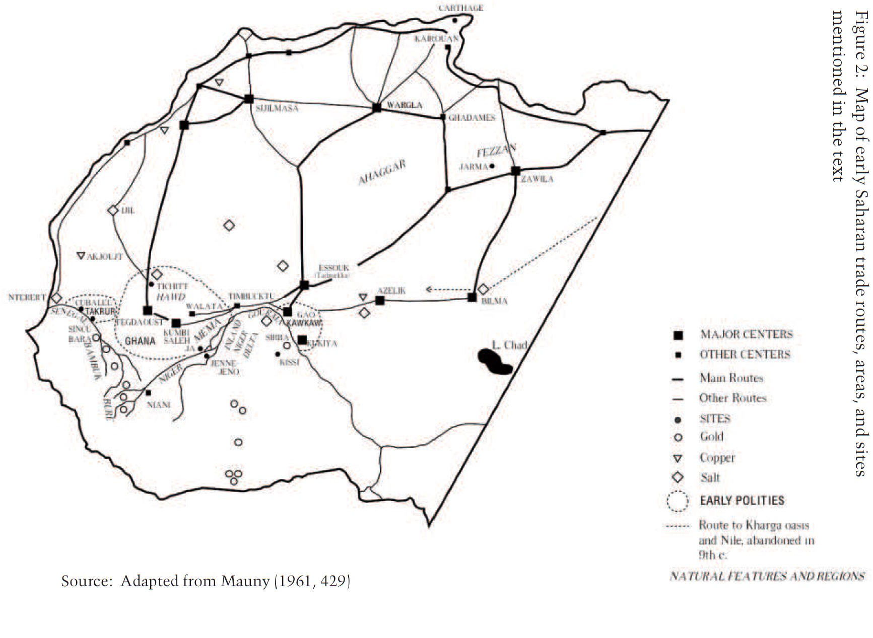 Map of early Saharan trade routes, areas, and sites.jpg