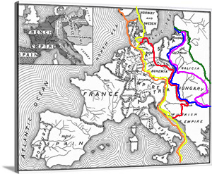 map-of-europe-1812-1815 - Bonaparte-Romanov Pact dividing lines.jpg