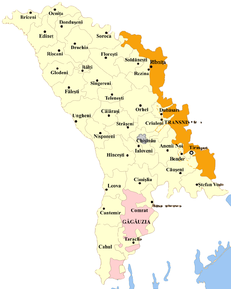 Города республики молдова. Карта Молдавии по районам. Административная карта Молдавии. Карта Молдавии подробная. Карта Молдовы с районами.