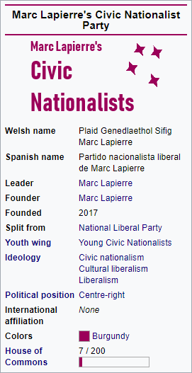 Marc Lapierre's Civic Nationalist Party.png