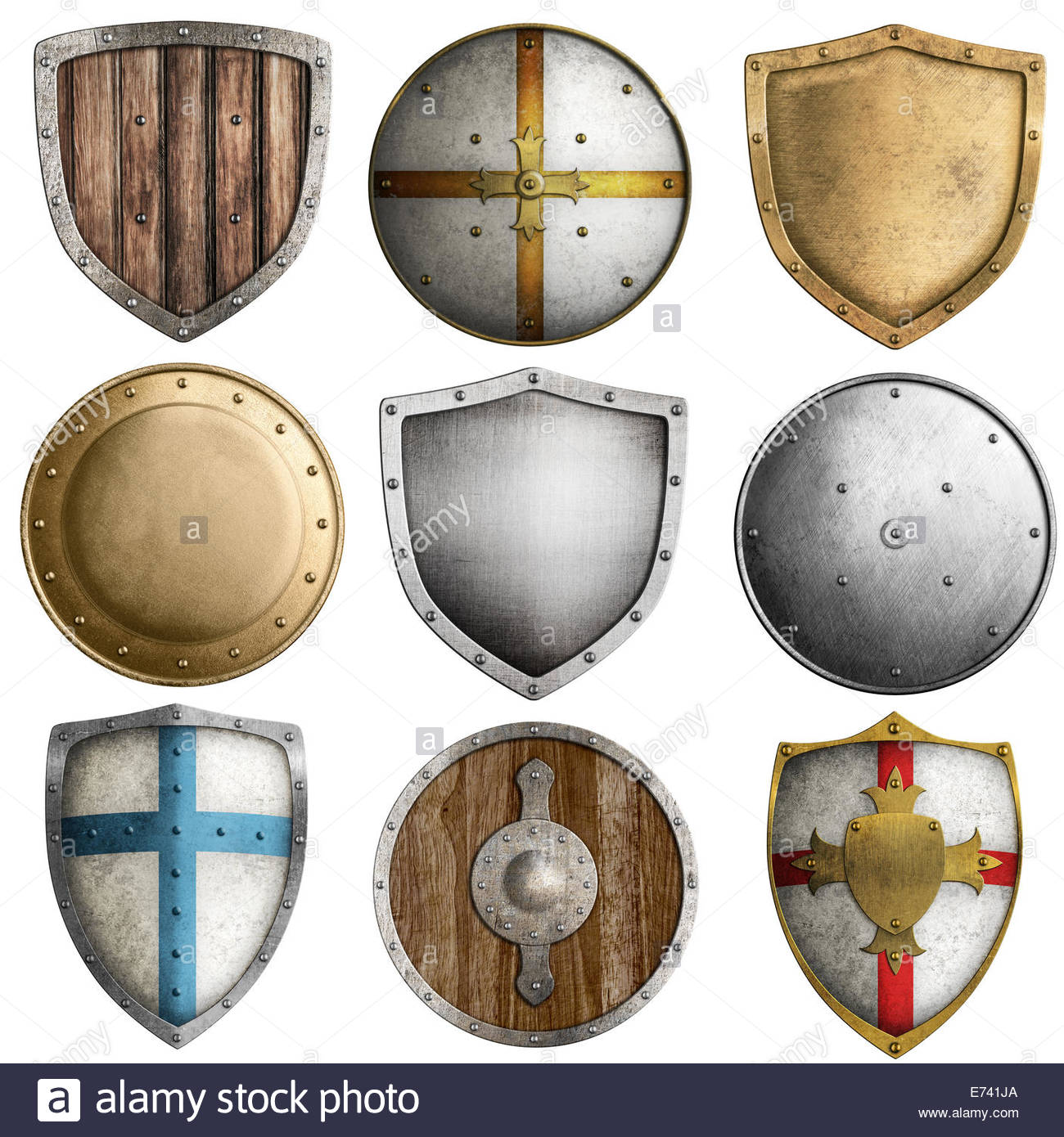 medieval-shields-collection-2-isolated-on-white-E741JA.jpg