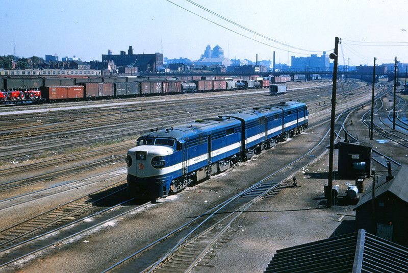 Mopac 143 - Sep 24 1956 - Alco GE + B & A Unit @ Ewing Ave. Engine Terminal St. Louis Mo.-L.jpg