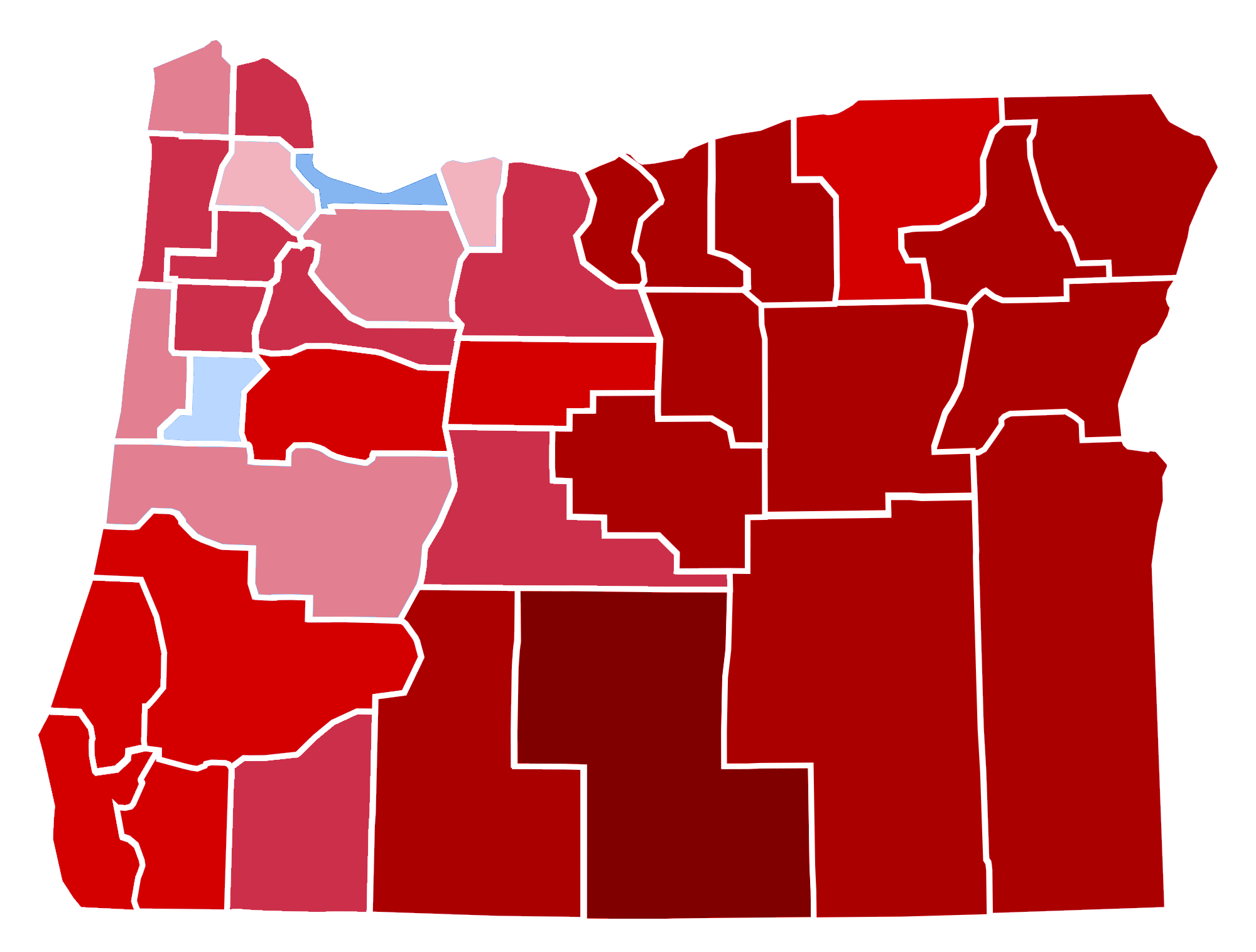 Oregon_Presidential_Election_Results_2016_Republican_Landslide_15.06%.png