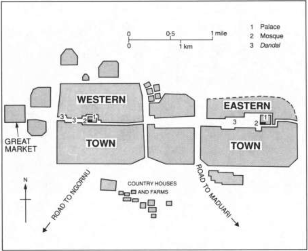 Plan of Kukawa, the nineteenth-century capital of Borno, built in a double form of the traditi...png