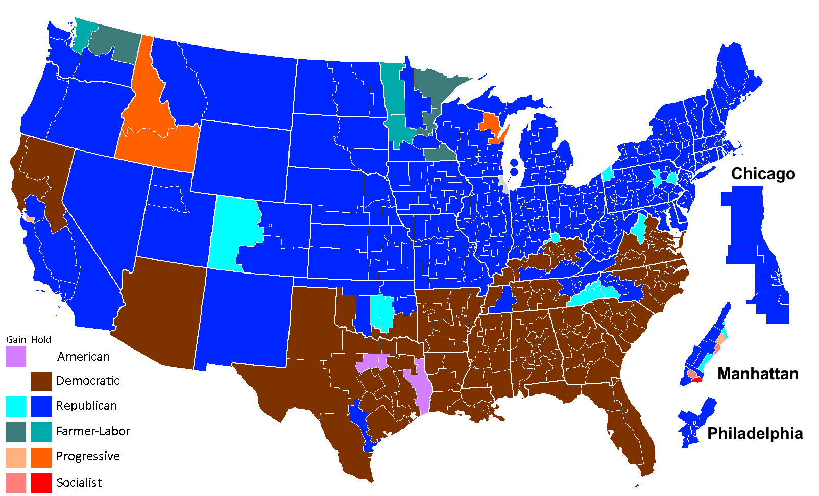 Ruins of An American Party system 1924 House election map.png