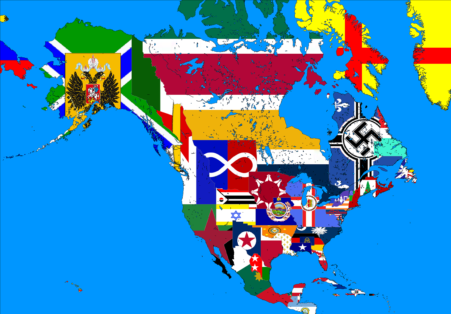 Alternate History Flag Map