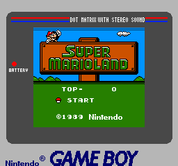 Super Mario Land Title Screen (Game Boy TV Adapter Version).png