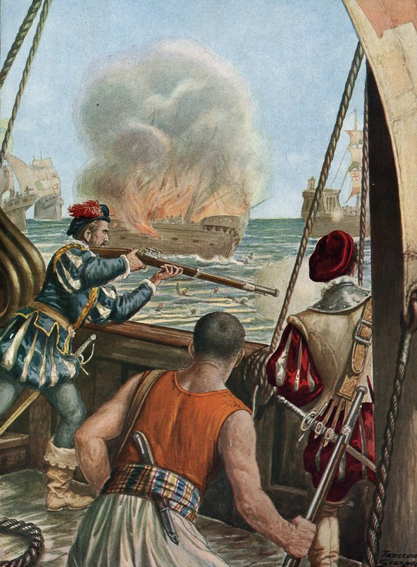 Tancredi_Scarpelli_-_Second_expedition_to_India_(1502-1503)_Naval_battle_between_the_Portugues...jpg