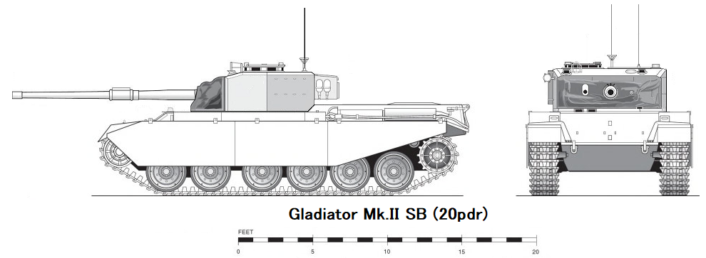 TL-191   GLADIATOR Mk.II --A54 Med.Tank-Centurion Mk I 90mm-Claymore.png