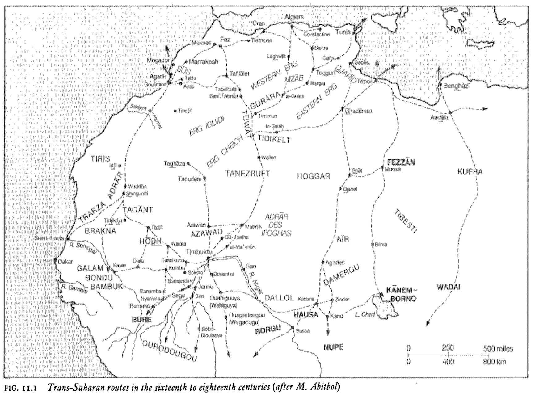 Trans-Saharan routes in the sixteenth to eighteenth centuries.png