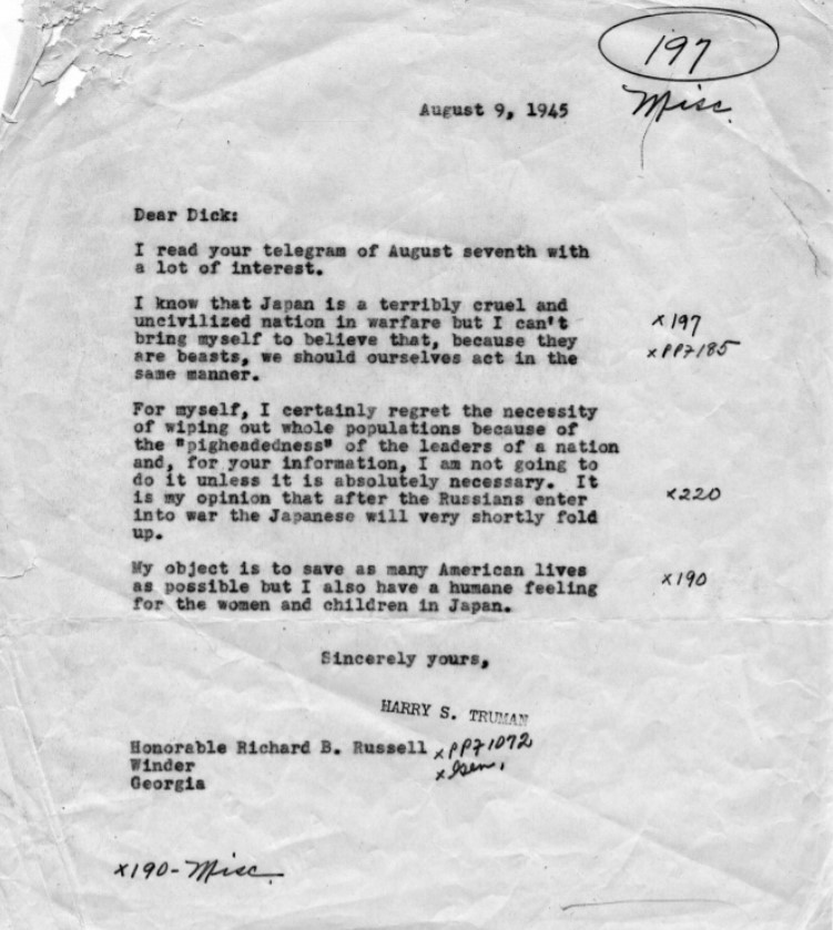 Truman letter to Russell Aug 8 1945.jpg