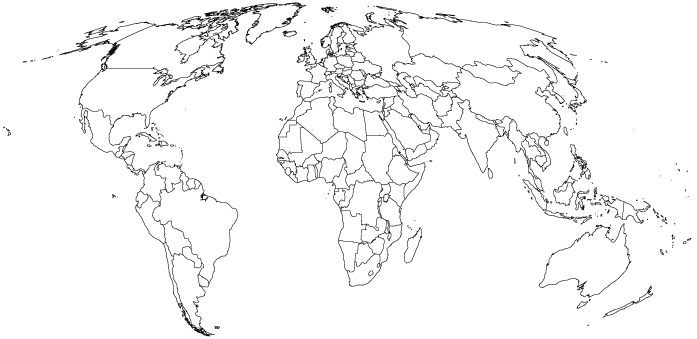 I Need A Blank Map Of The World With National Borders Alternate