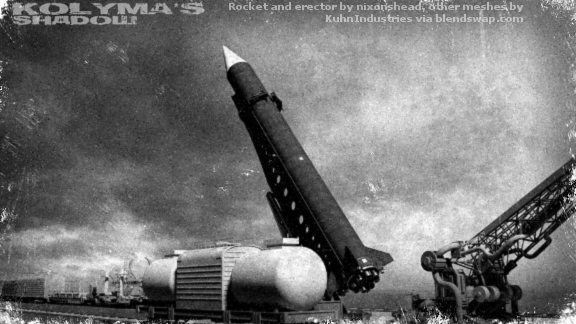 The first R-6 missile is made ready at Tyuratam.
