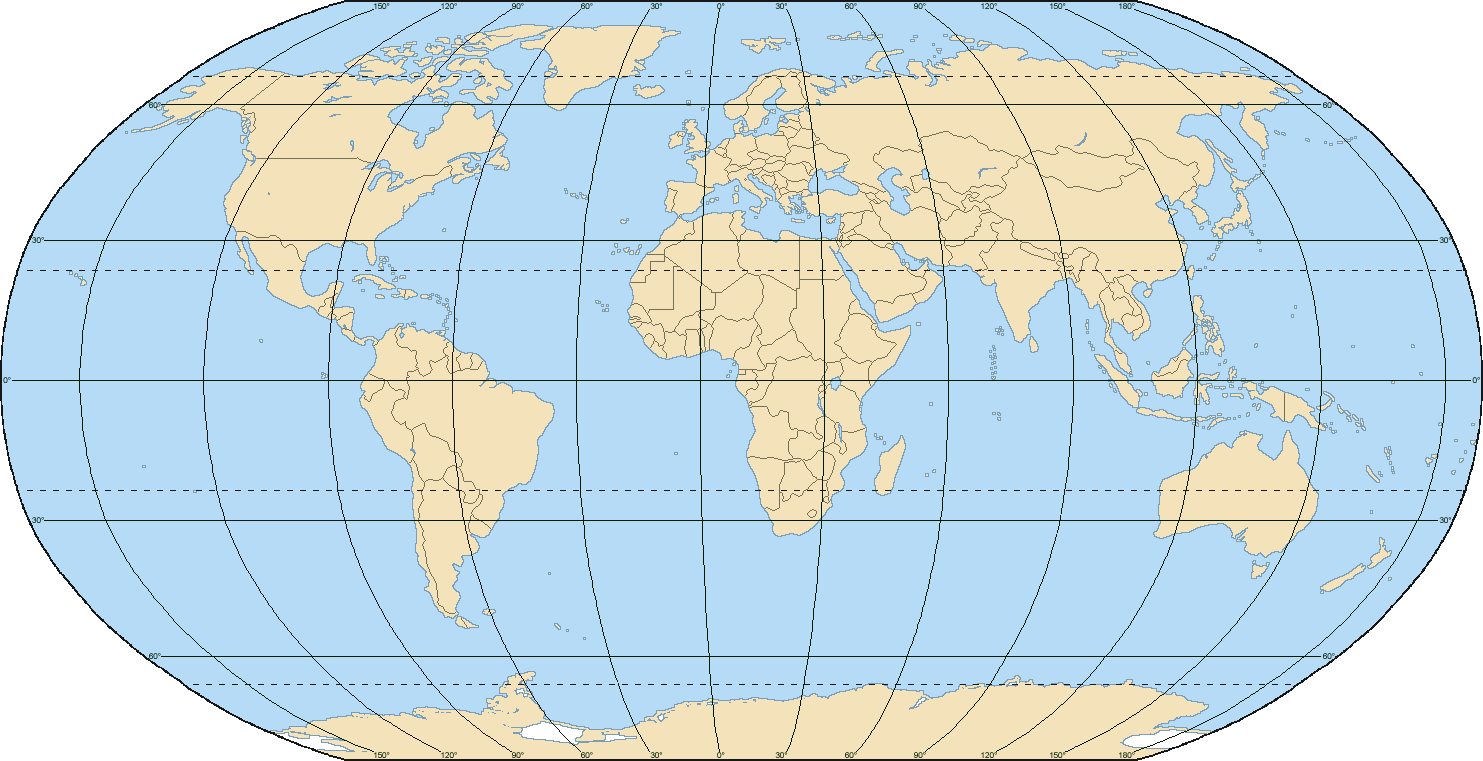 Карта материков на глобусе