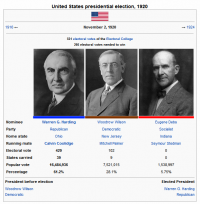 1920 Presidential Election